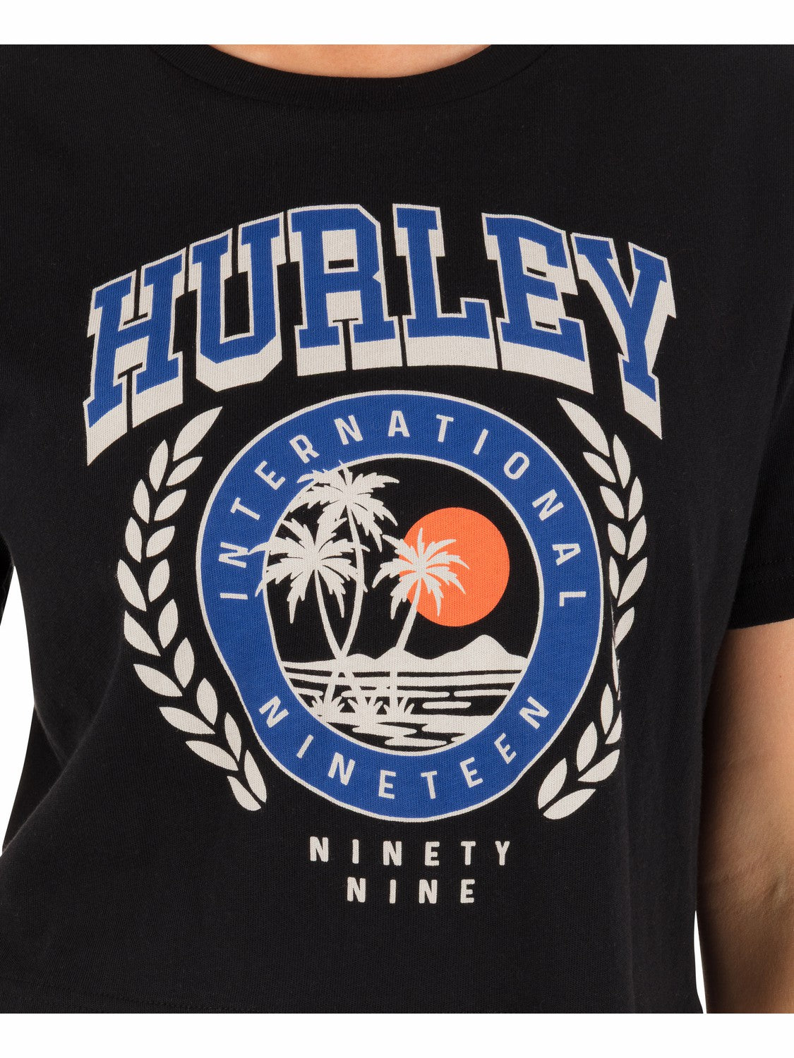 Hurley Academy Boxy Crop Tee