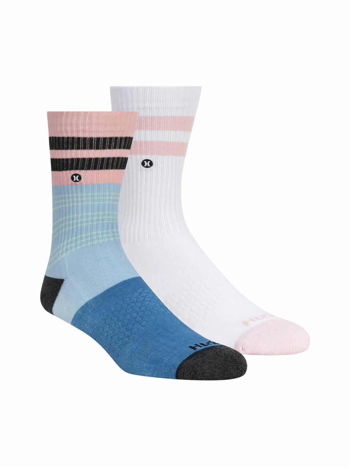 Hurley Extended Terry Crew Socks (2 Pack)