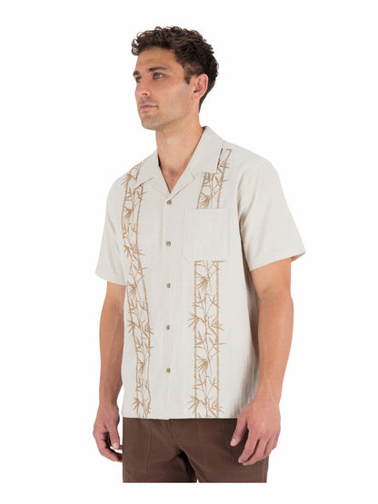 Hurley Sano Camp Embroidered Short Sleeve
