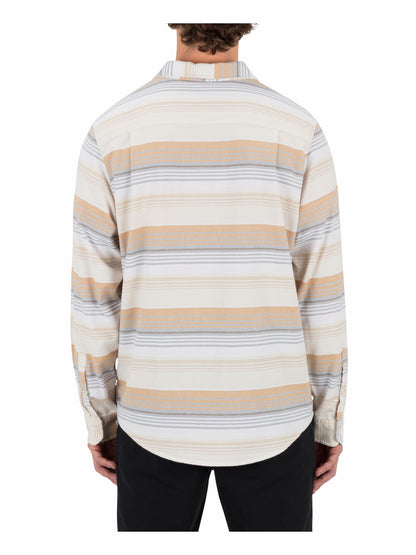 Hurley Portland Stripe Stretch Flannel Long Sleeve