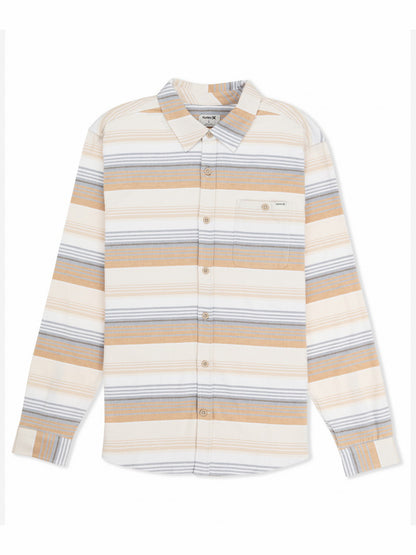 Hurley Portland Stripe Stretch Flannel Long Sleeve