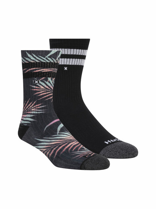 Hurley Extended Terry Crew Socks (2 Pack)