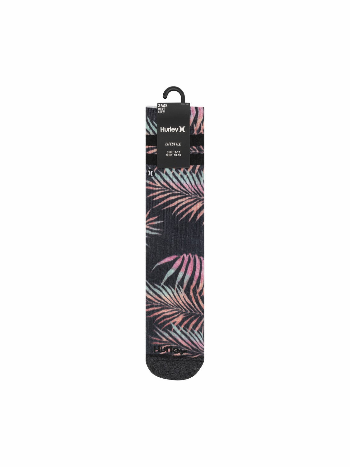 Hurley Extended Terry Crew Socks (2 Pack)