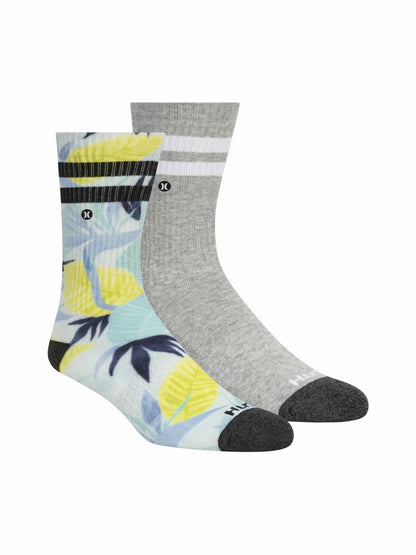 Hurley Extended Terry Crew Socks (2 Pack)