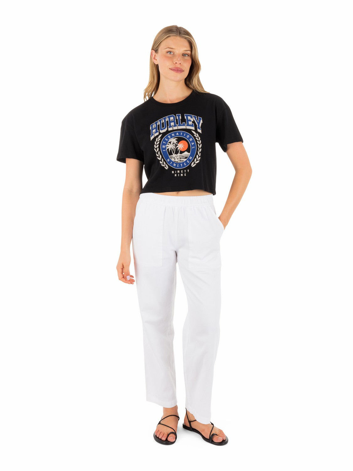 Hurley Academy Boxy Crop Tee