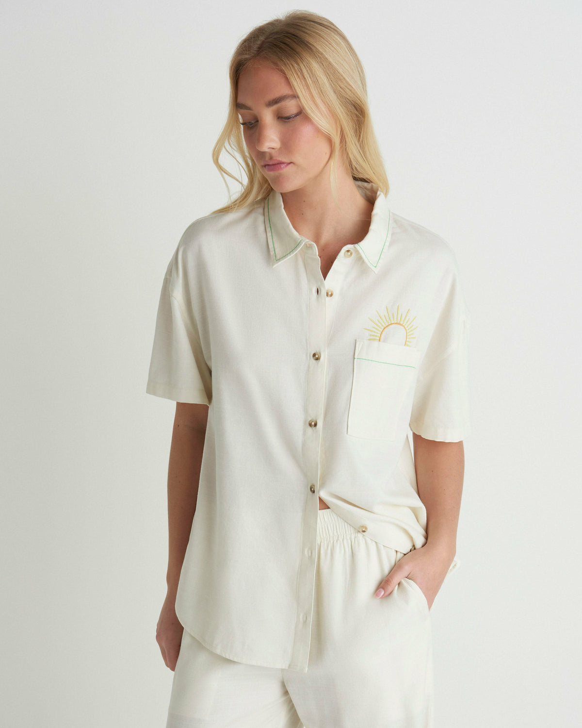 Hurley Goldie Boyfriend Short Sleeve