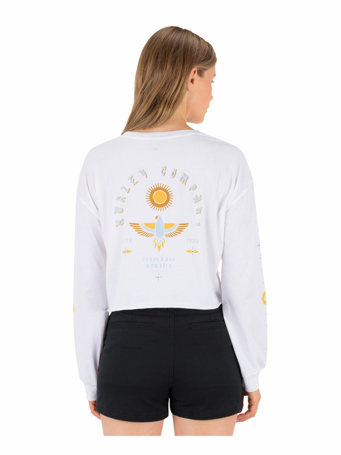 Hurley Eagles High Long Sleeve Crop Tee