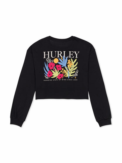 Hurley Floreal Long Sleeve Crop T-Shirt