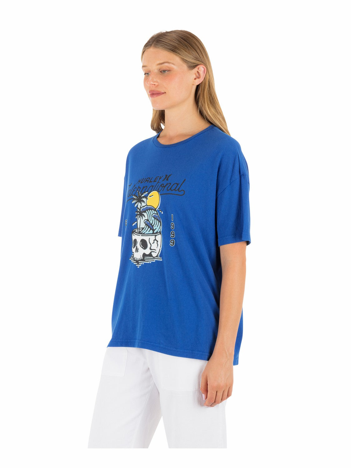 Hurley Skulltide Boyfriend Tee