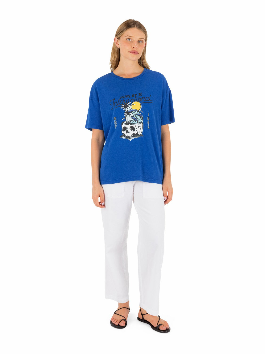 Hurley Skulltide Boyfriend Tee