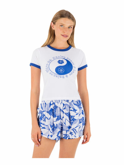 Hurley Peace Out Ringer Baby Tee