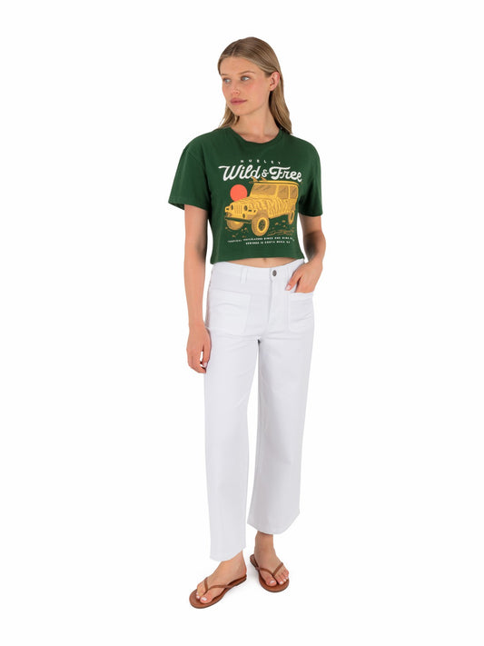 Hurley Wild And Free Boxy Crop Tee
