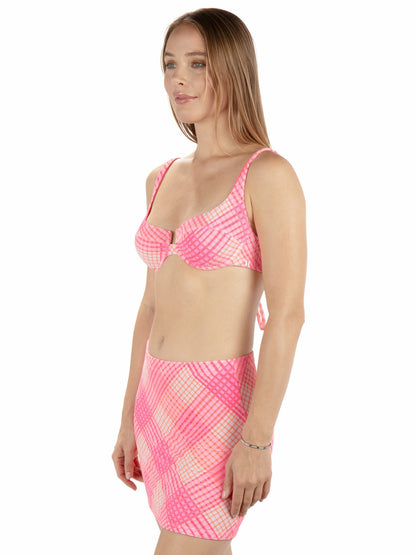 Hurley Ombre Plaid Mini Skirt