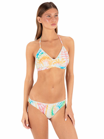 Hurley Tie Dye Scrunch Adjustable Bikini Top