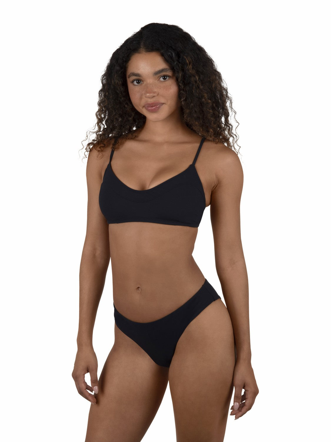 Hurley Max Solid Mid Rise Cheeky Bottom