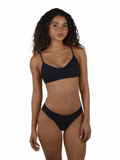 Hurley Max Solid Mid Rise Cheeky Bottom