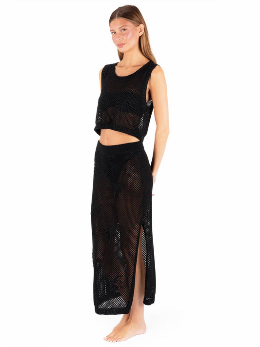 Hurley Embroidered Crochet Skirt