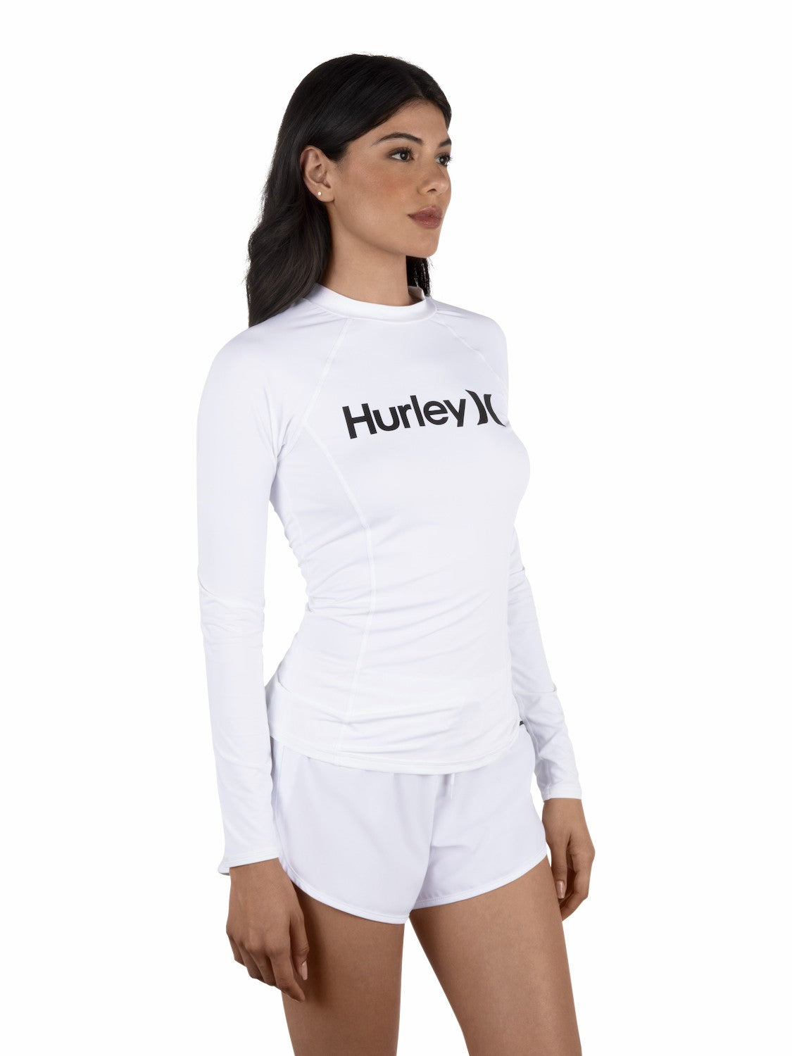Hurley One & Only Solid Mock Neck Long Sleeve Rashguard