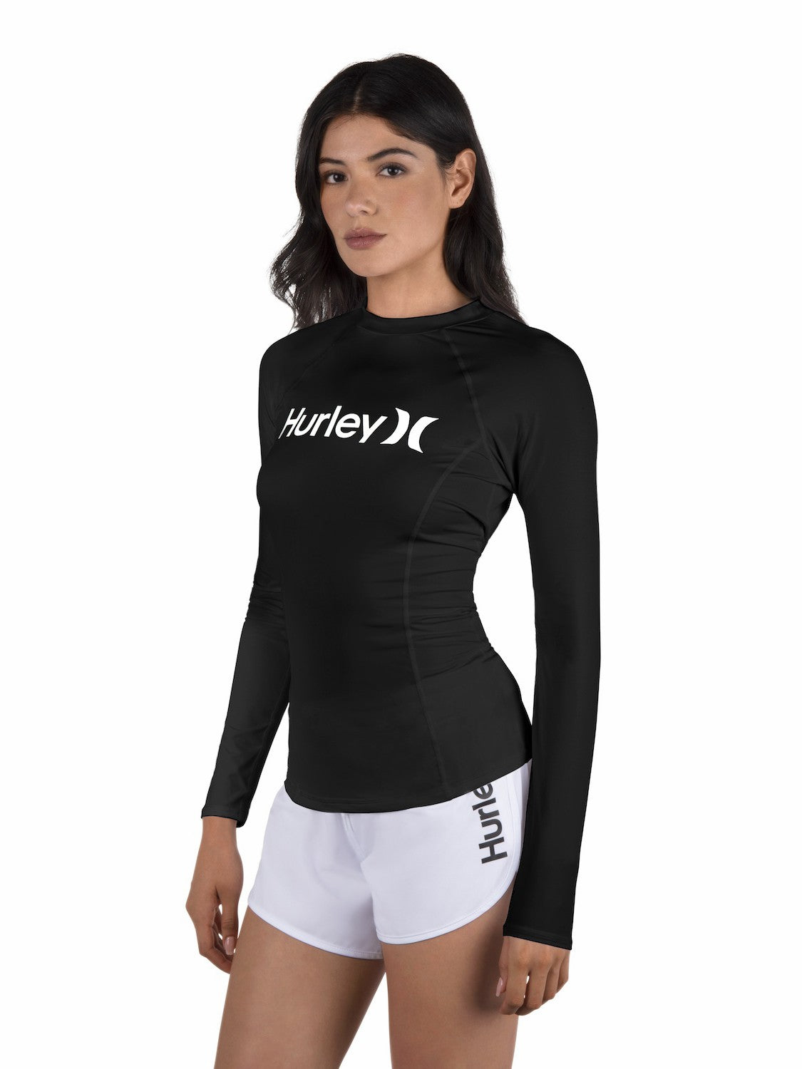 Hurley One & Only Solid Mock Neck Long Sleeve Rashguard