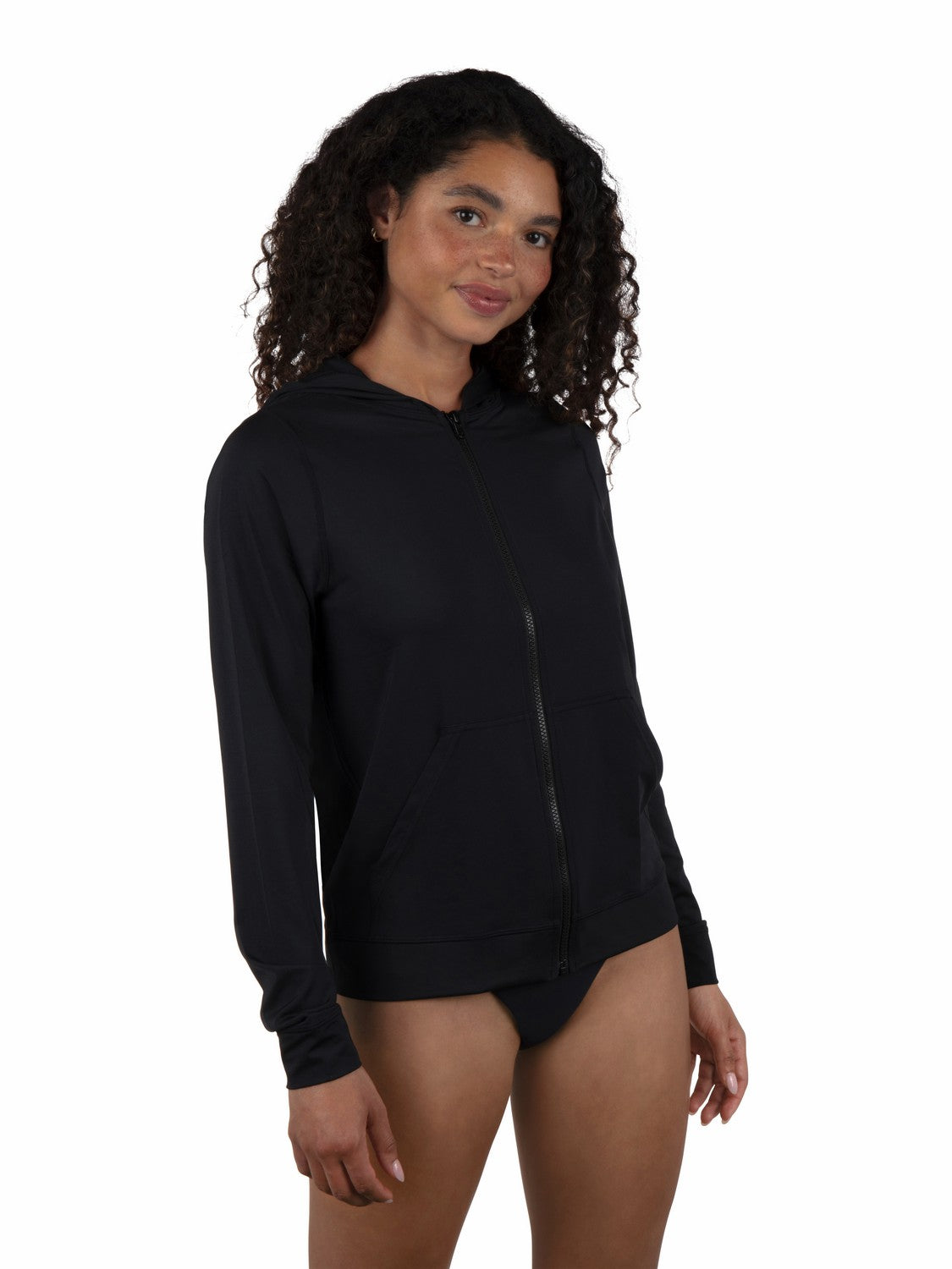 Hurley One & Only Solid Zip Hoodie Rashguard