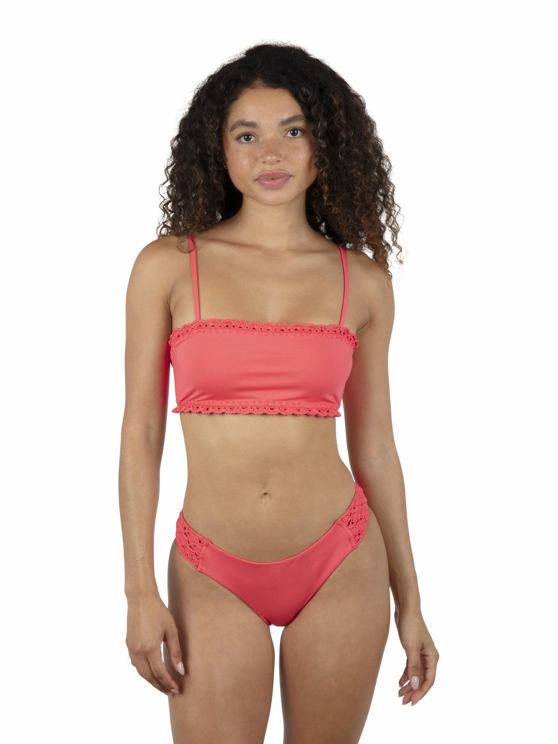 Hurley Macrame Bandeau Bikini Top
