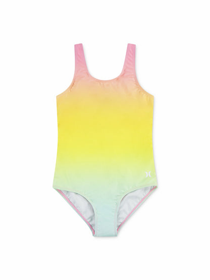 Hurley Girls' One Piece With Twist Back