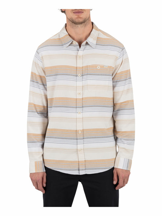 Hurley Portland Stripe Stretch Flannel Long Sleeve