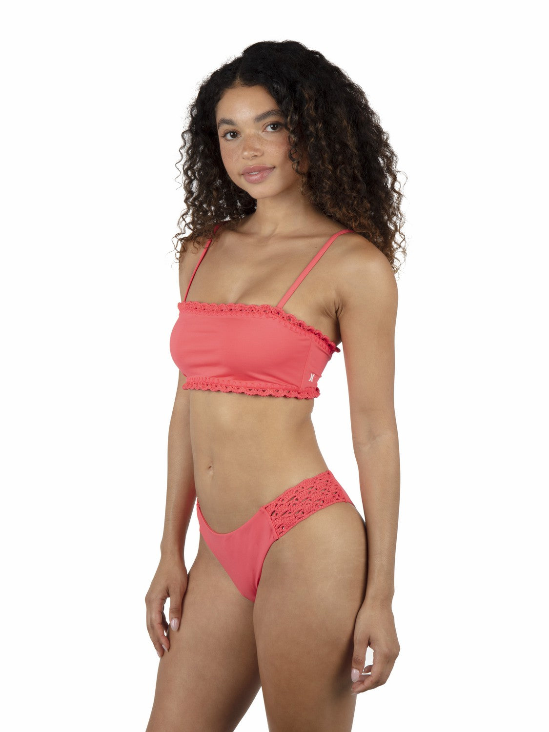 Hurley Macrame Cheeky Hipster Bikini Bottom