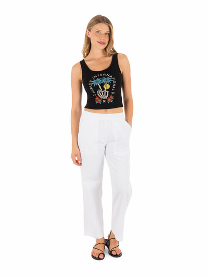 Hurley Peacebone Scoop Crop Tank
