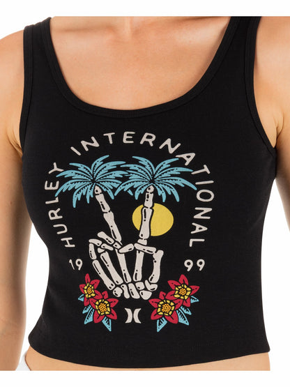 Hurley Peacebone Scoop Crop Tank
