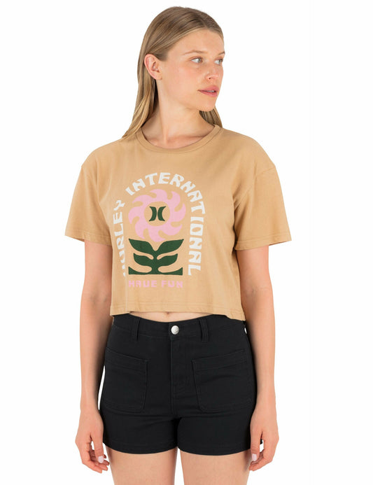 Hurley Blossom Boxy Crop Tee
