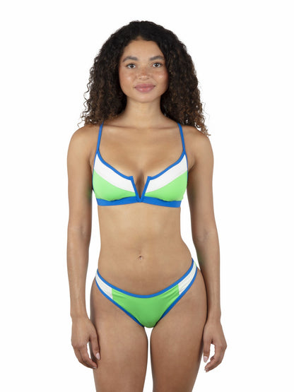 Hurley Summer Block V Wire Bralette Bikini Top