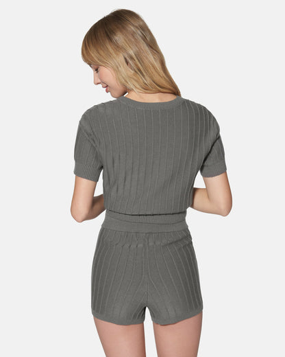 Hurley Daylight Short Sleeve Sweater Top