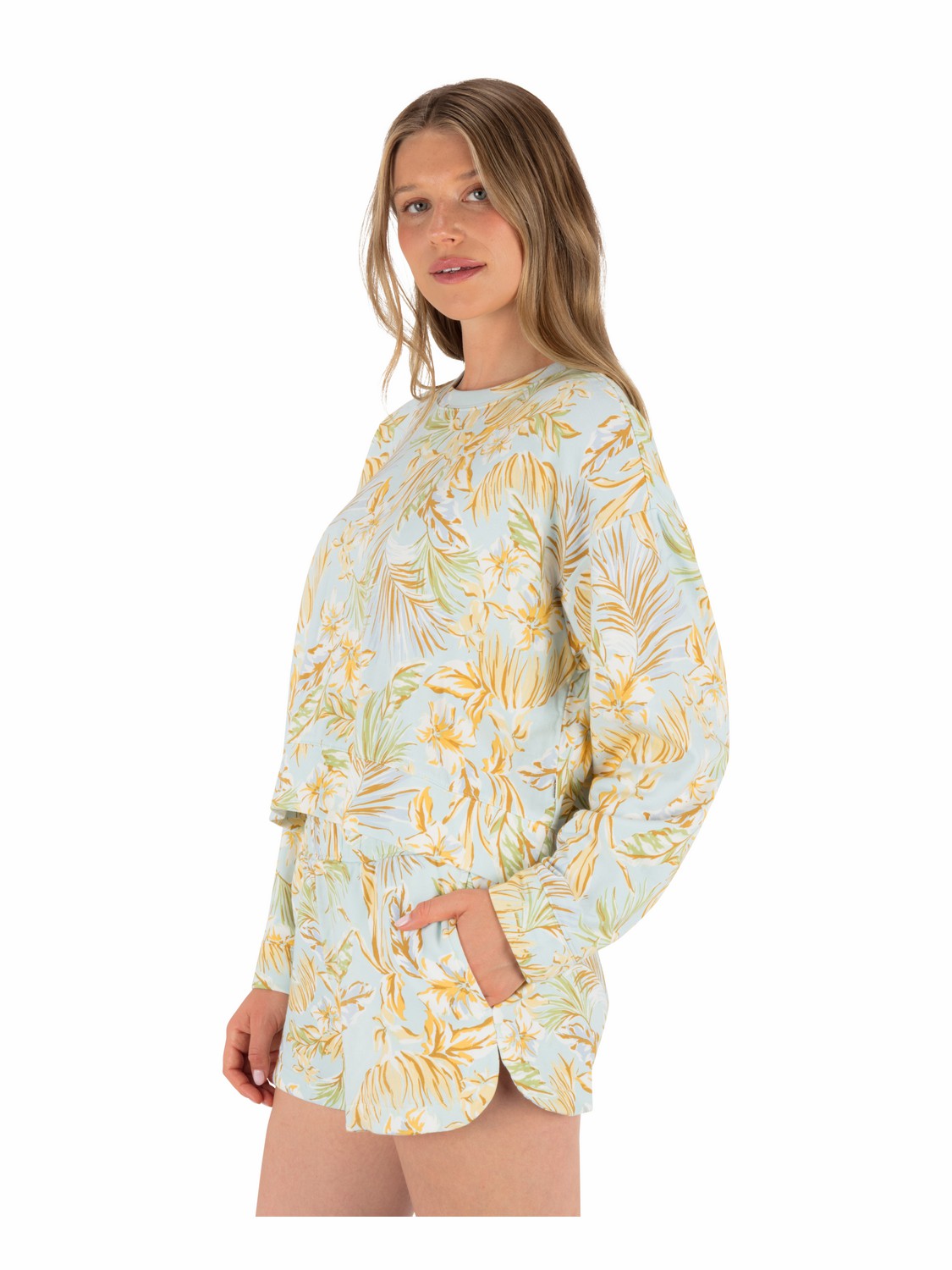 Hurley Fall Palms Boxy Crew