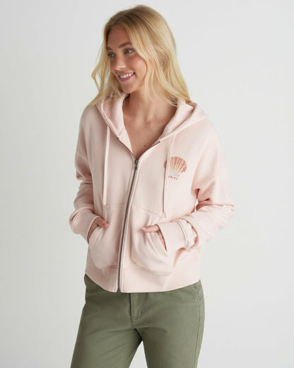 Hurley Shell Yeah Crop Zip Hoodie