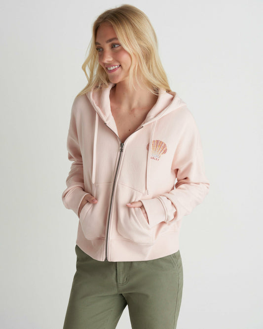 Hurley Shell Yeah Crop Zip Hoodie
