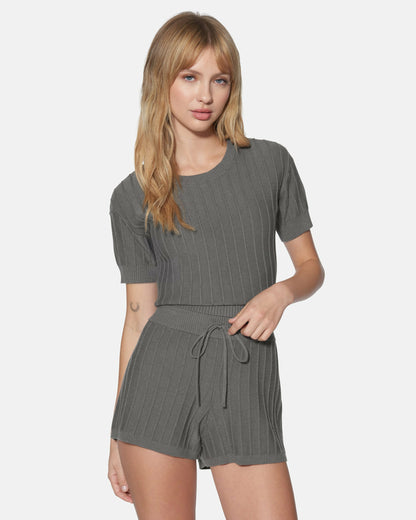 Hurley Daylight Short Sleeve Sweater Top