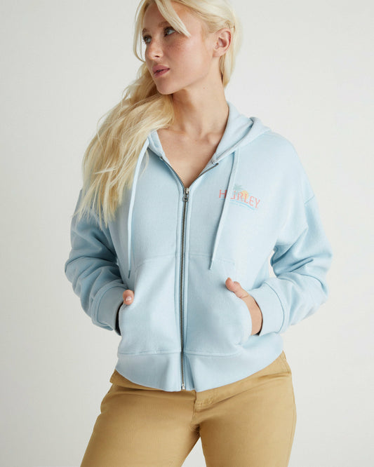 Hurley Coastline Crop Zip Hoodie