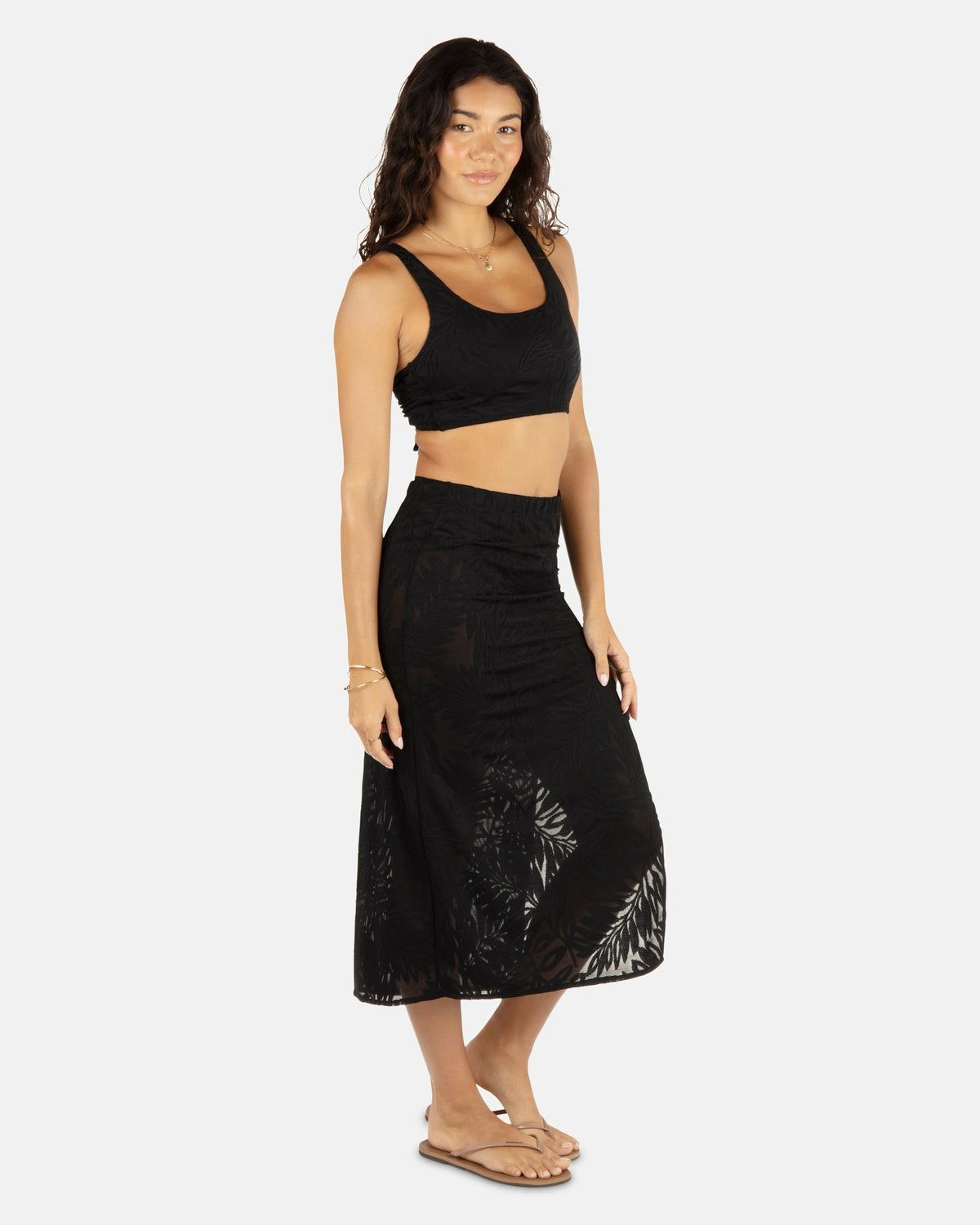 Hurley Ulu Leaf Midi Skirt