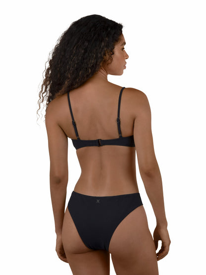 Hurley Max Solid Mid Rise Cheeky Bottom