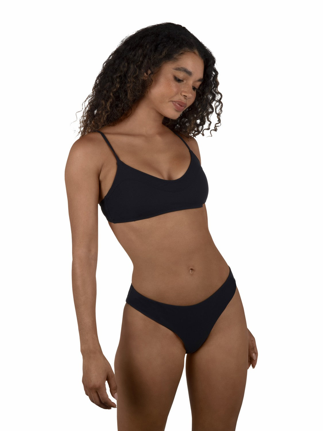 Hurley Max Solid Mid Rise Cheeky Bottom