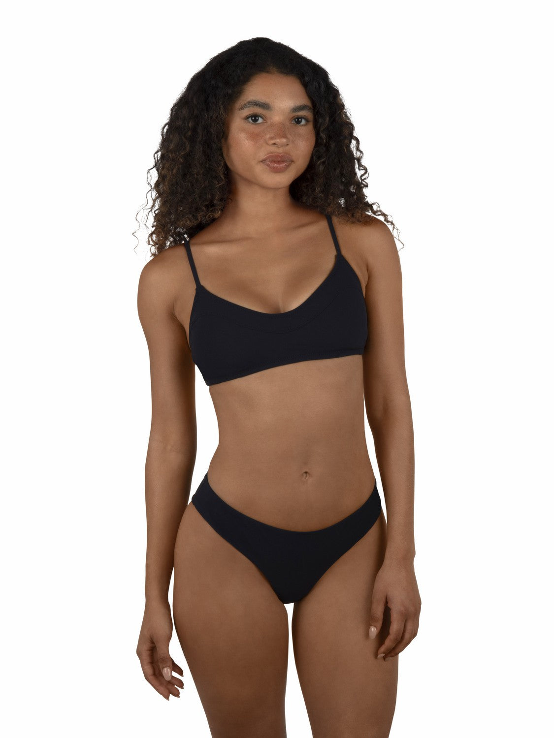 Hurley Max Solid Mid Rise Cheeky Bottom