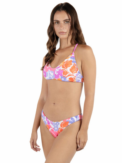 Hurley Island Floral Crossback Bikini Top