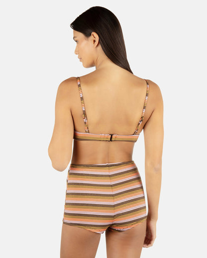 Hurley Sunset Shine Stripe Tab Underwire Bra
