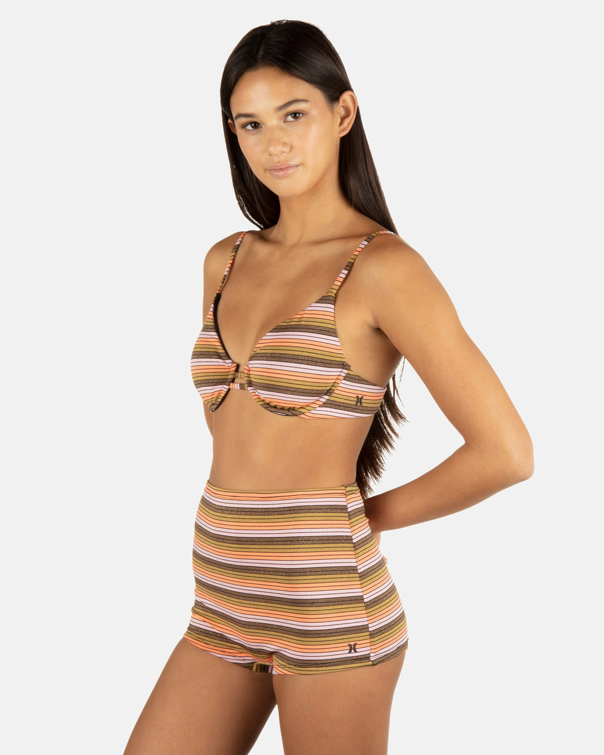 Hurley Sunset Shine Stripe Tab Underwire Bra