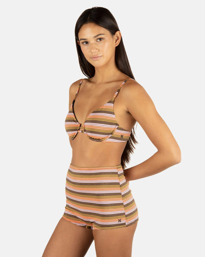 Hurley Sunset Shine Stripe Tab Underwire Bra