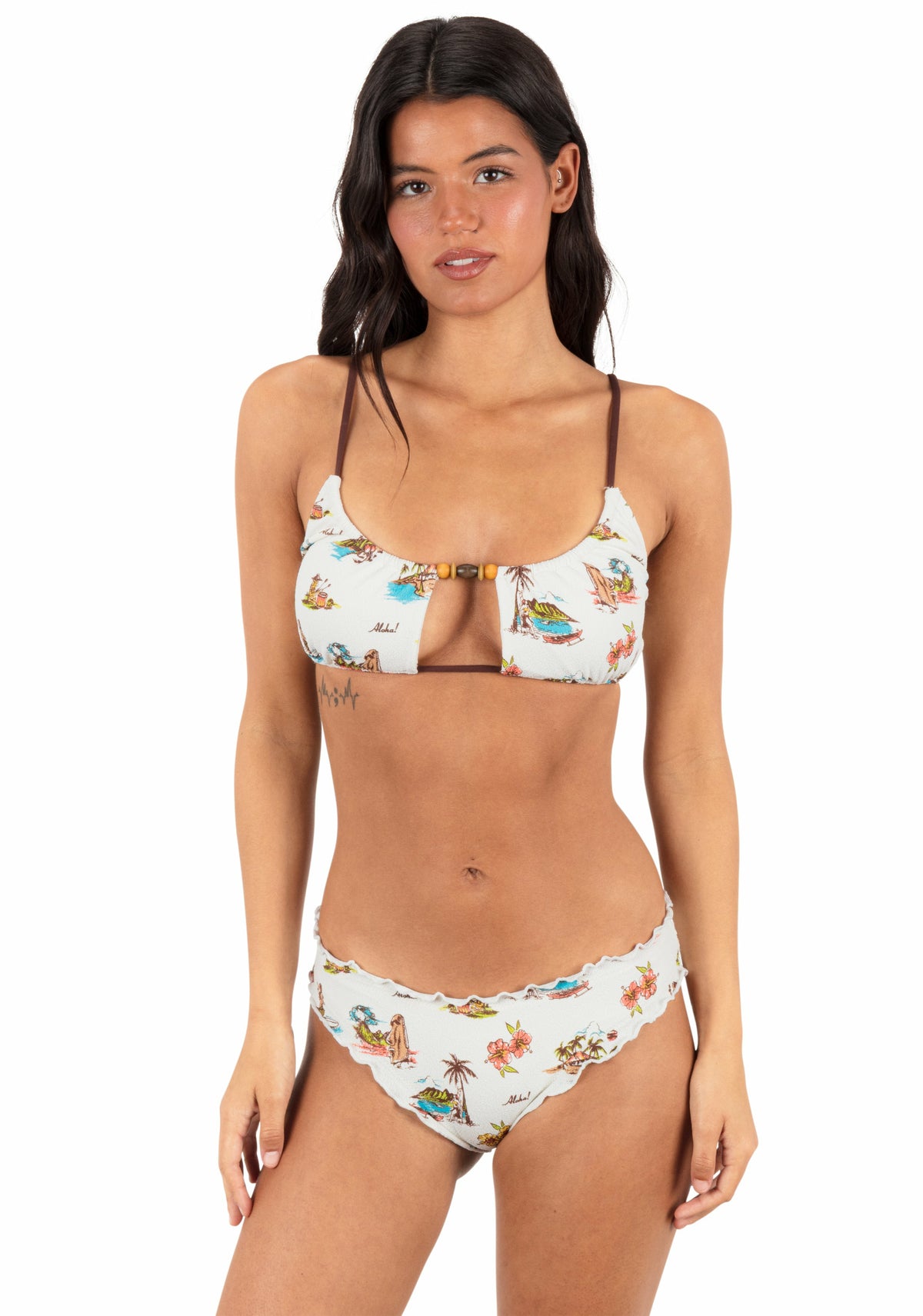 Hurley Island Time Scoop Neck Top