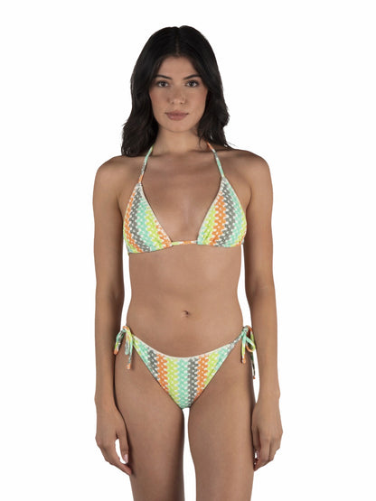 Hurley Stripe Crochet Scrunch Cheeky Bottom