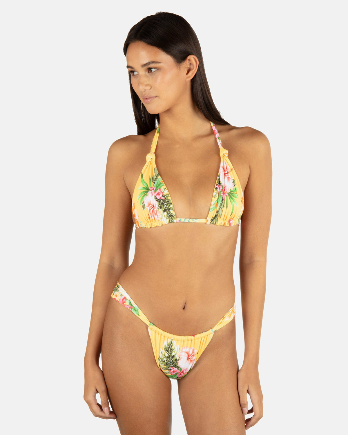 Hurley Malia Front Slide Cheeky Bikini Bottom