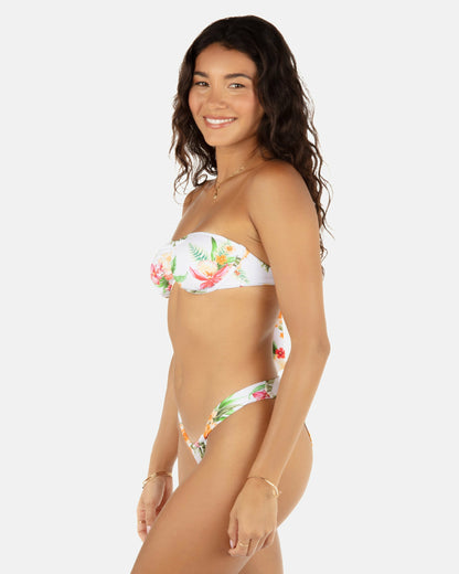 Hurley Malia Front Slide Cheeky Bikini Bottom